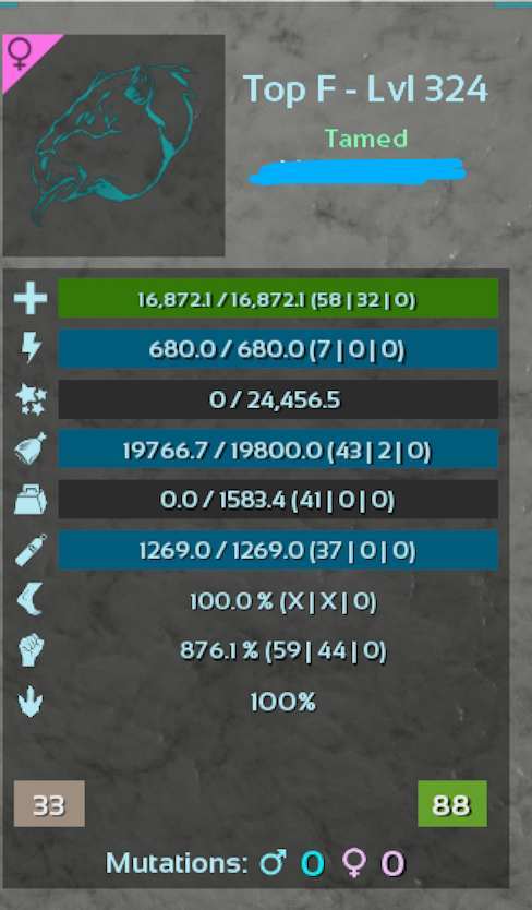 Ark Ascended Official PvE Crossplay Top Stat Megatheriums for Broodmother!