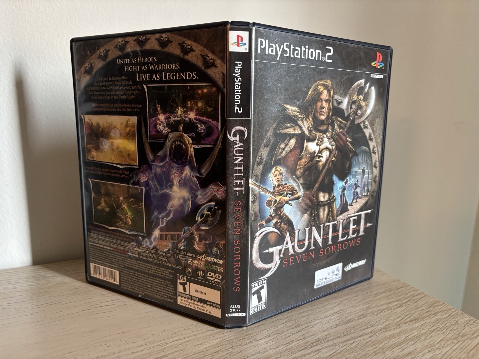 Gauntlet Seven Sorrows PS2 2005 Complete CIB Complete Tested Working