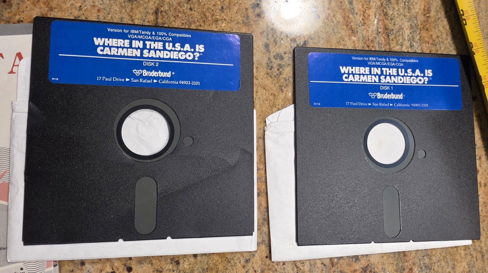 Where in the USA is Carmen Sandiego PC game 5.25″and 3.5″ disks 1989 Some Issues