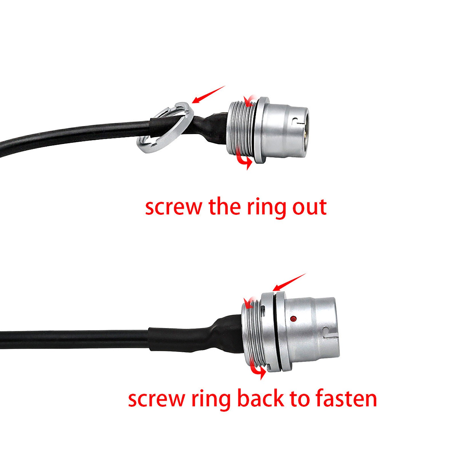 6Pin Plug To Socket K-Type Connector Line For AN/PRC 148 152 152A Walkie-Talkie