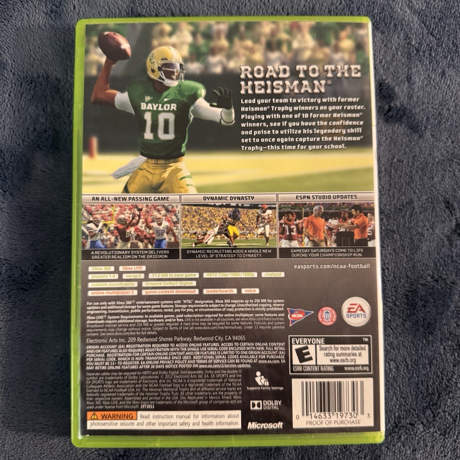 NCAA Football 13 (Microsoft Xbox 360, 2012) CIB Complete & Tested