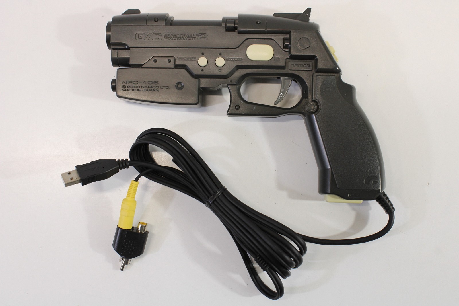 Namco NPC-106 GunCon 2 Light Gun Controller PS Playstation 2 PS2 Black Japan