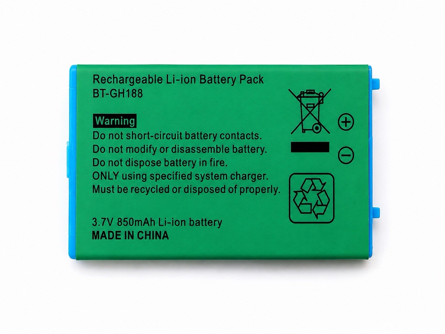 Gameboy Advance SP Battery Rechargeable 850mAh Nintendo Game Boy GBA Replacement