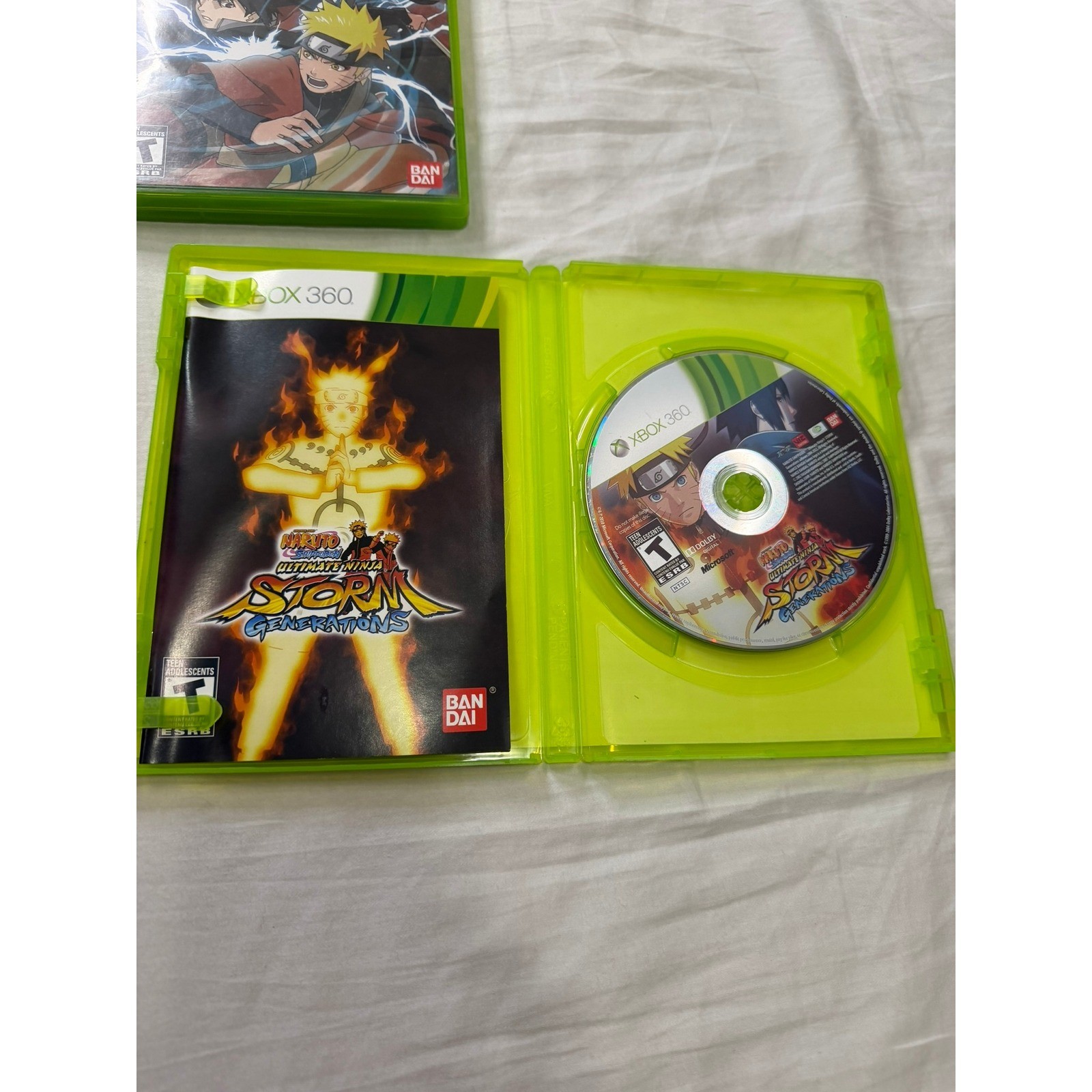 Naruto Xbox 360 Game Lot Broken Bond Storm 2 3 Generations Bundle 4 Games