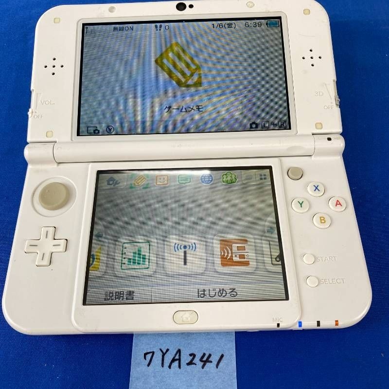 ◇ワYA241 Nintendo new Nintendo 3DS XL LL Pearl White Dual IPS Tested Work Japan