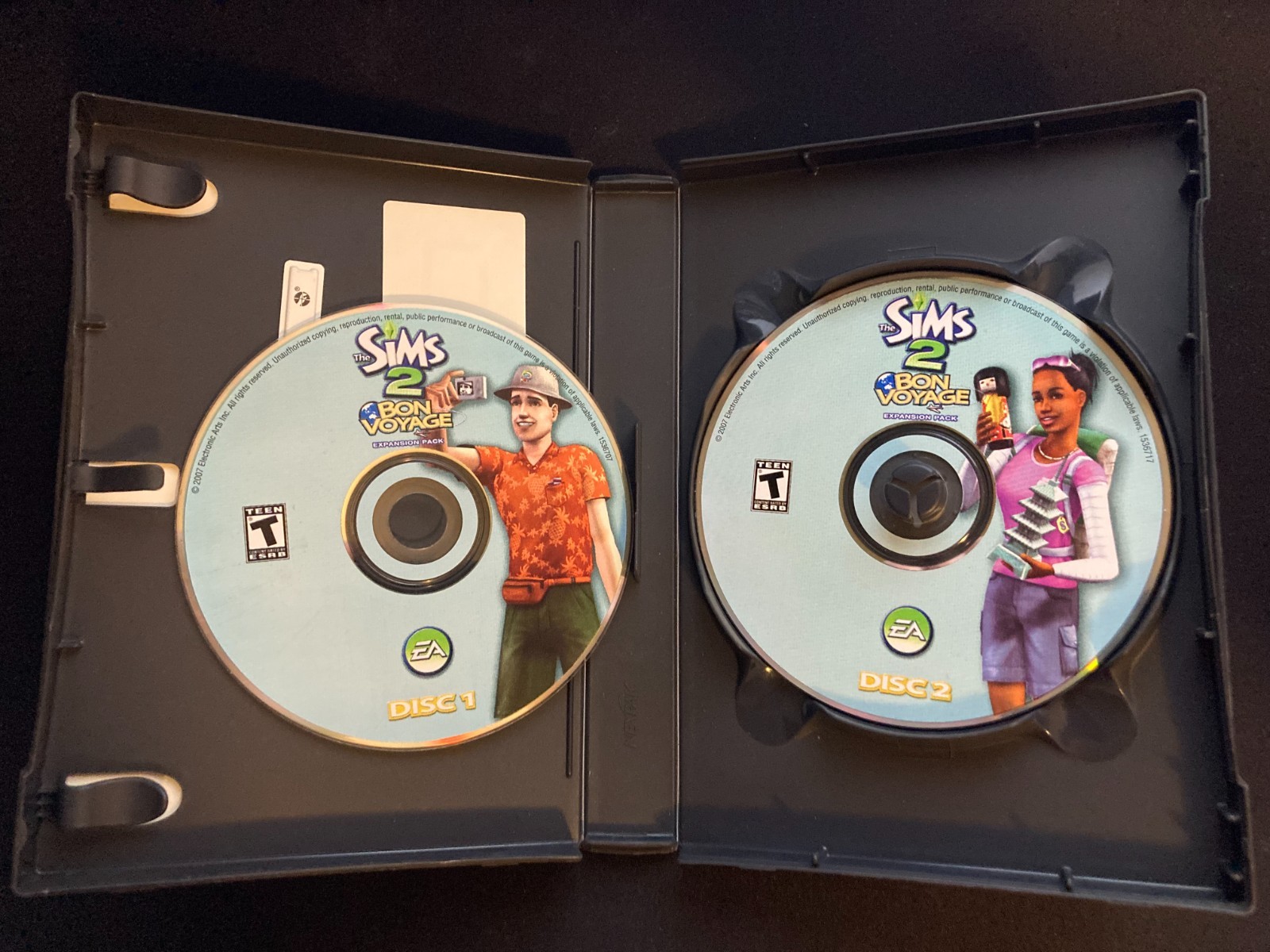 The Sims 2 Bon Voyage Expansion Pack (PC, 2007) Case & 2 Discs – No Manual