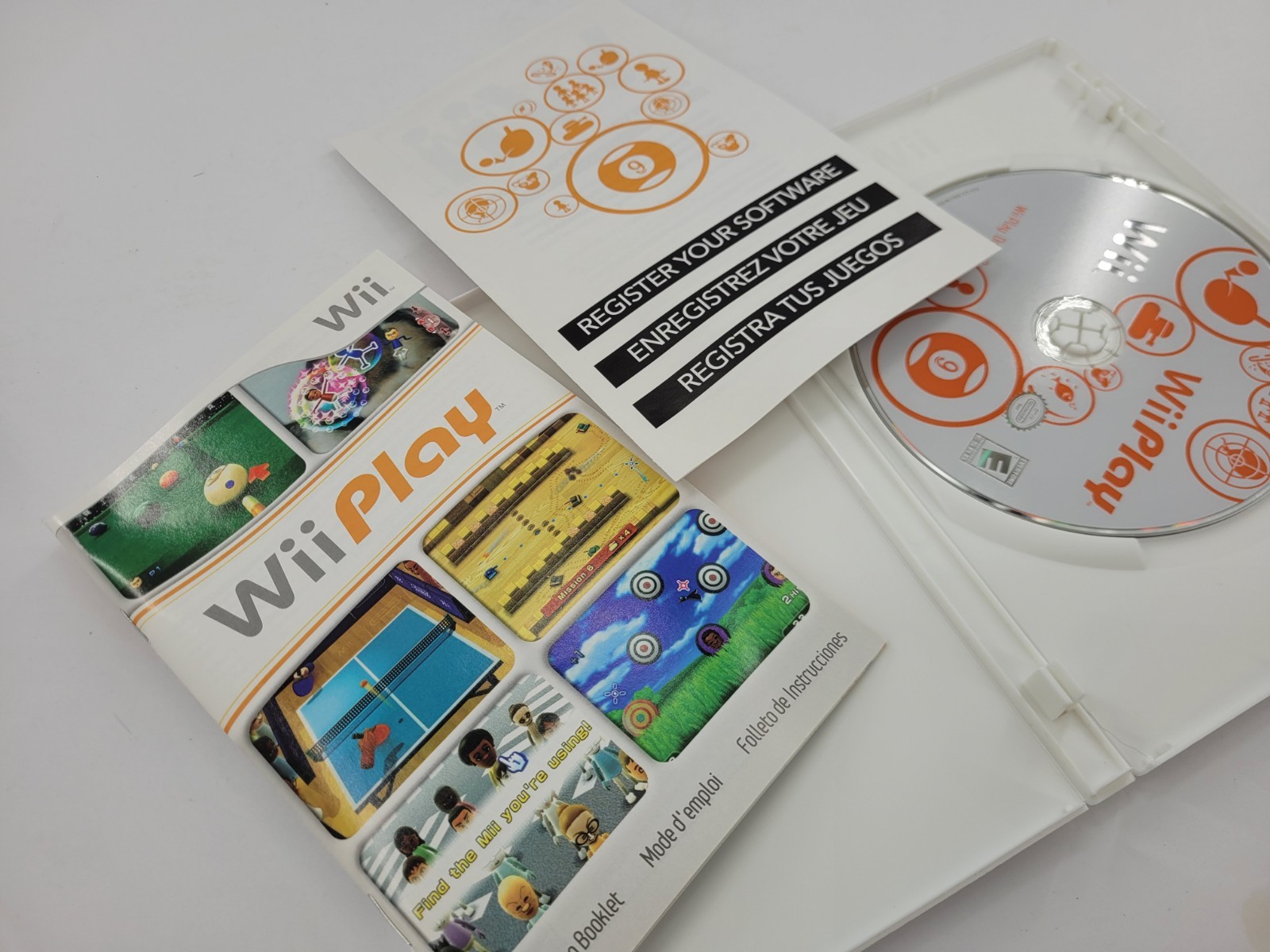 Nintendo Wii Play Wii E NTSC-U/C Sports Mixed Sports Game Disc w/ Case Manual. 1