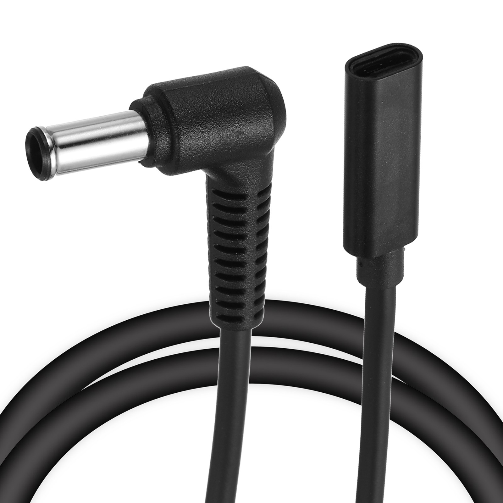 0.5FT USB C to DC PD Power Fast Charging Cable, 6.5mmx1.4mm 65W/18V-20V(Black)