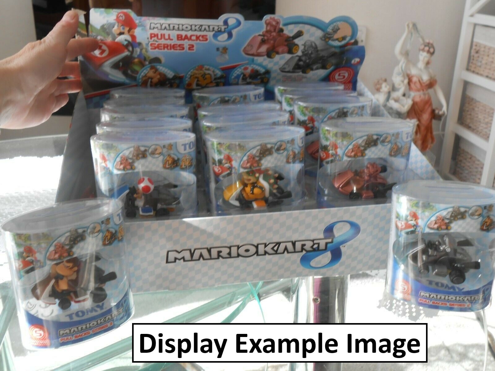 Nintendo Mario Kart 8 Pull Back Racers Series 2 Europe Display Box Figure