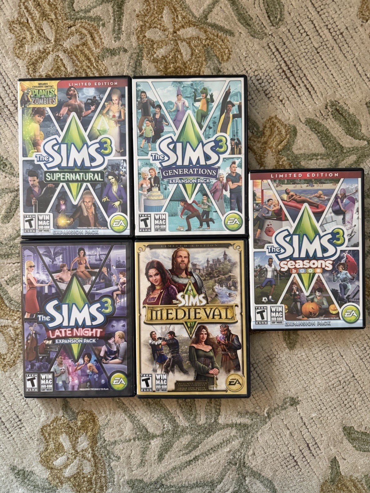Sims PC Game Bundle – Seasons, Generations, Supernatural, Late Night, Medieval