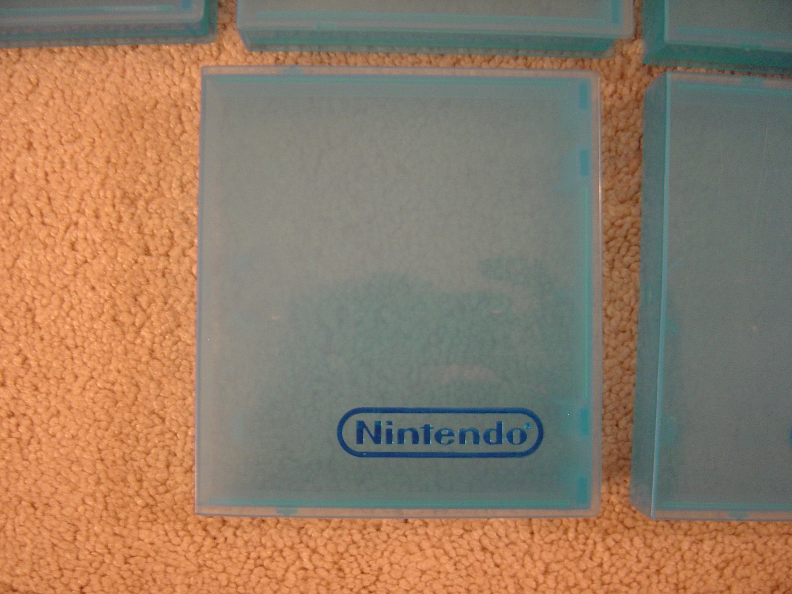 Lot of 10 Blue Nintendo Entertainment System OEM NES Clamshell Cases video games