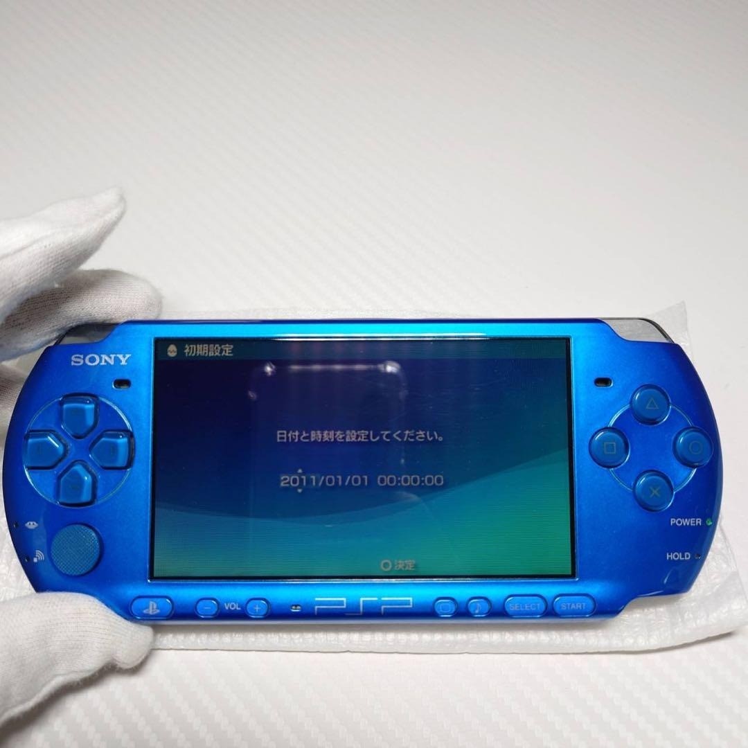Sony PSP 3000 Vibrant Blue Complete in Box Near Mint 6748