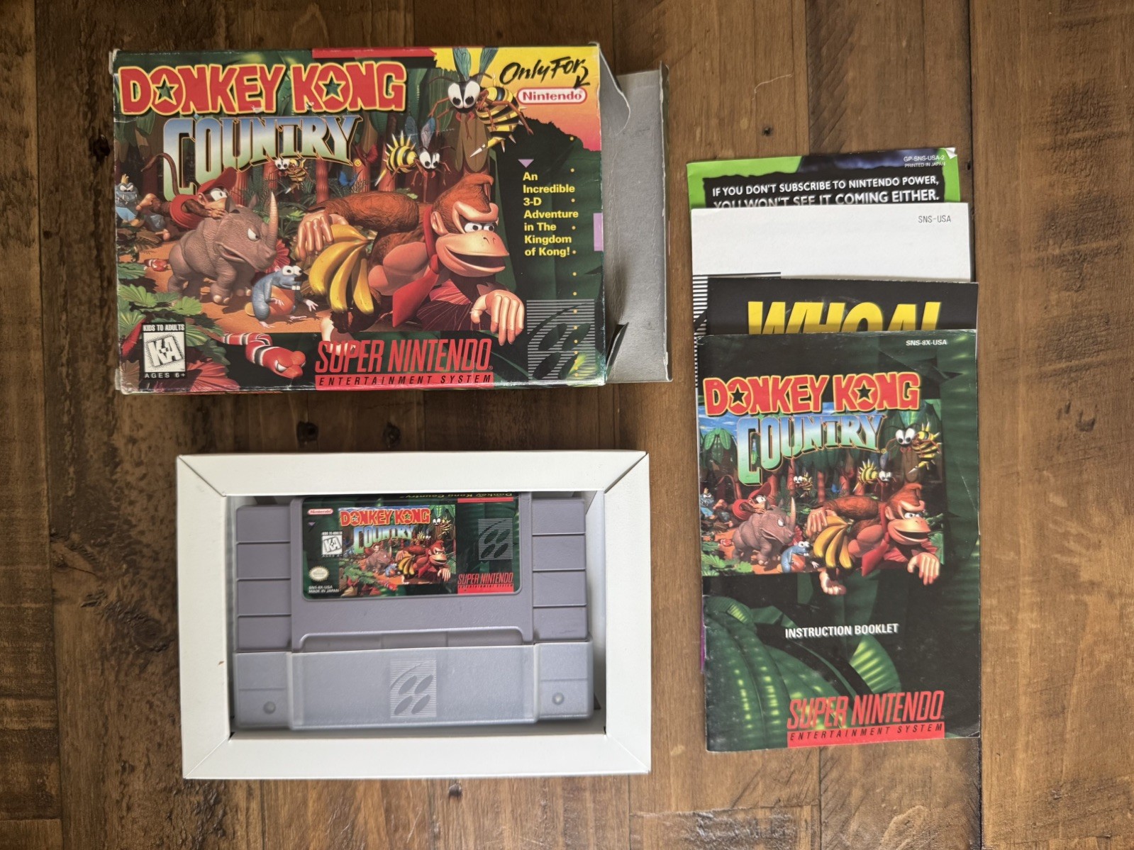 Donkey Kong Country SNES Complete CIB Super Nintendo
