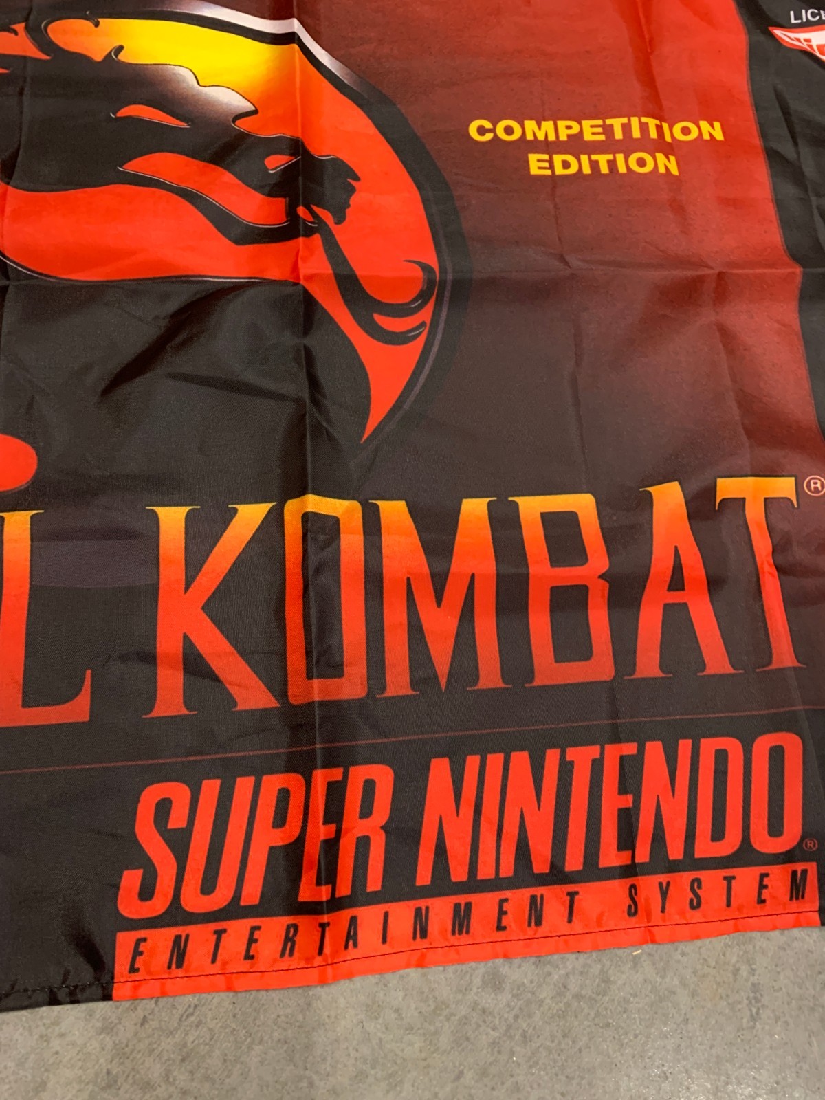Mortal Kombat Custom Wall Flag Tapestry 2 x 3 Ft SNES