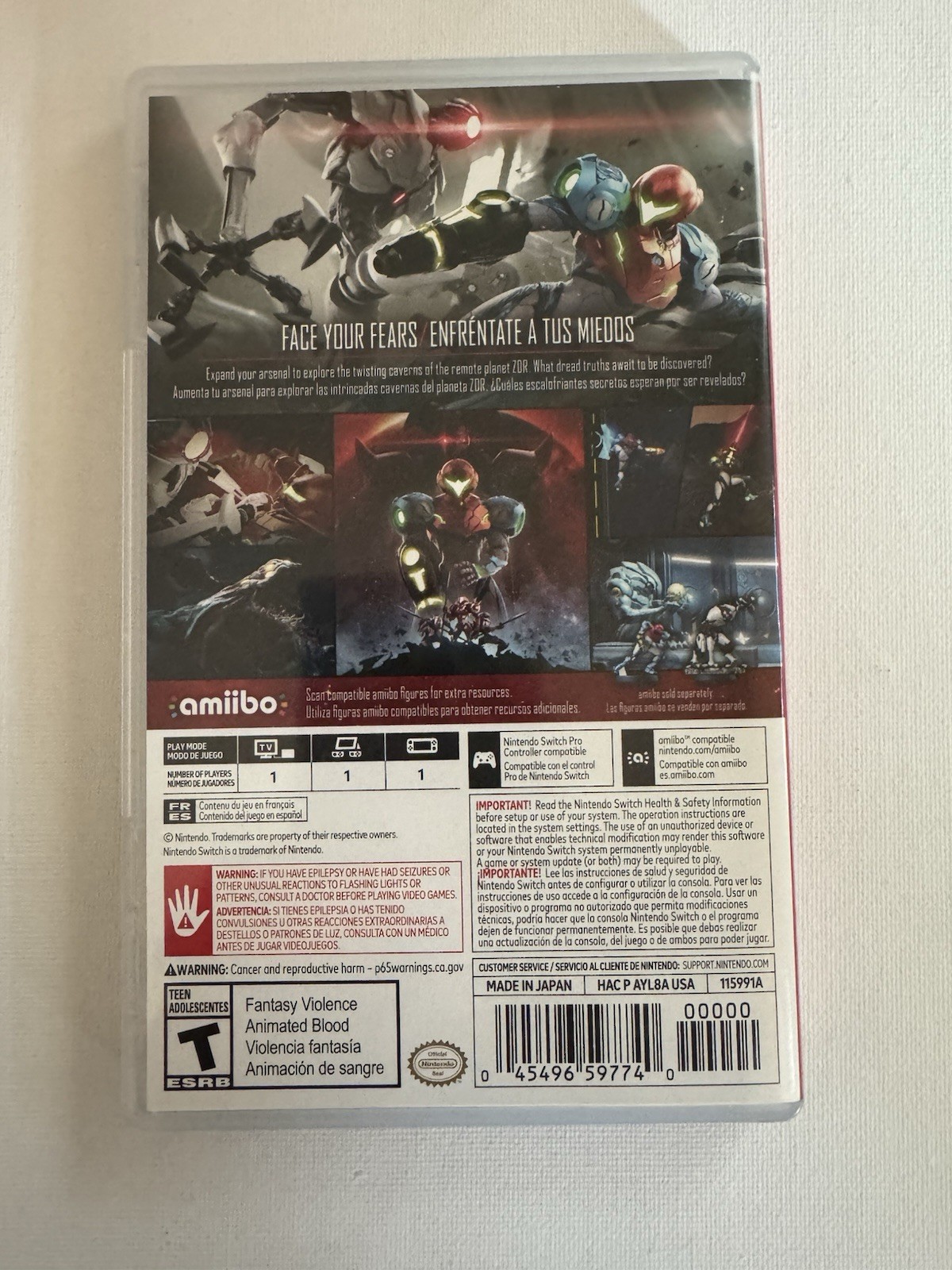 Metroid Dread – Nintendo Switch Tested Working Cartridge And Case