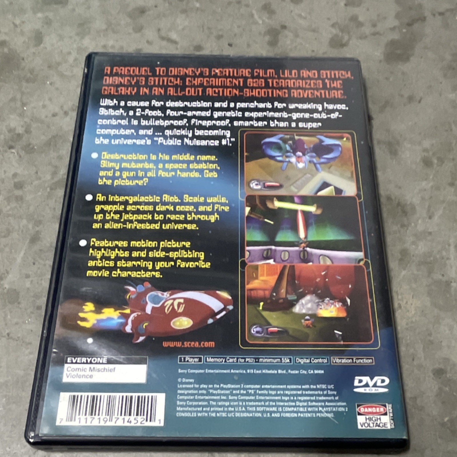 Disney’s Stitch: Experiment 626 PS2 2002 CIB Flawless Disc Tested Working 🔥