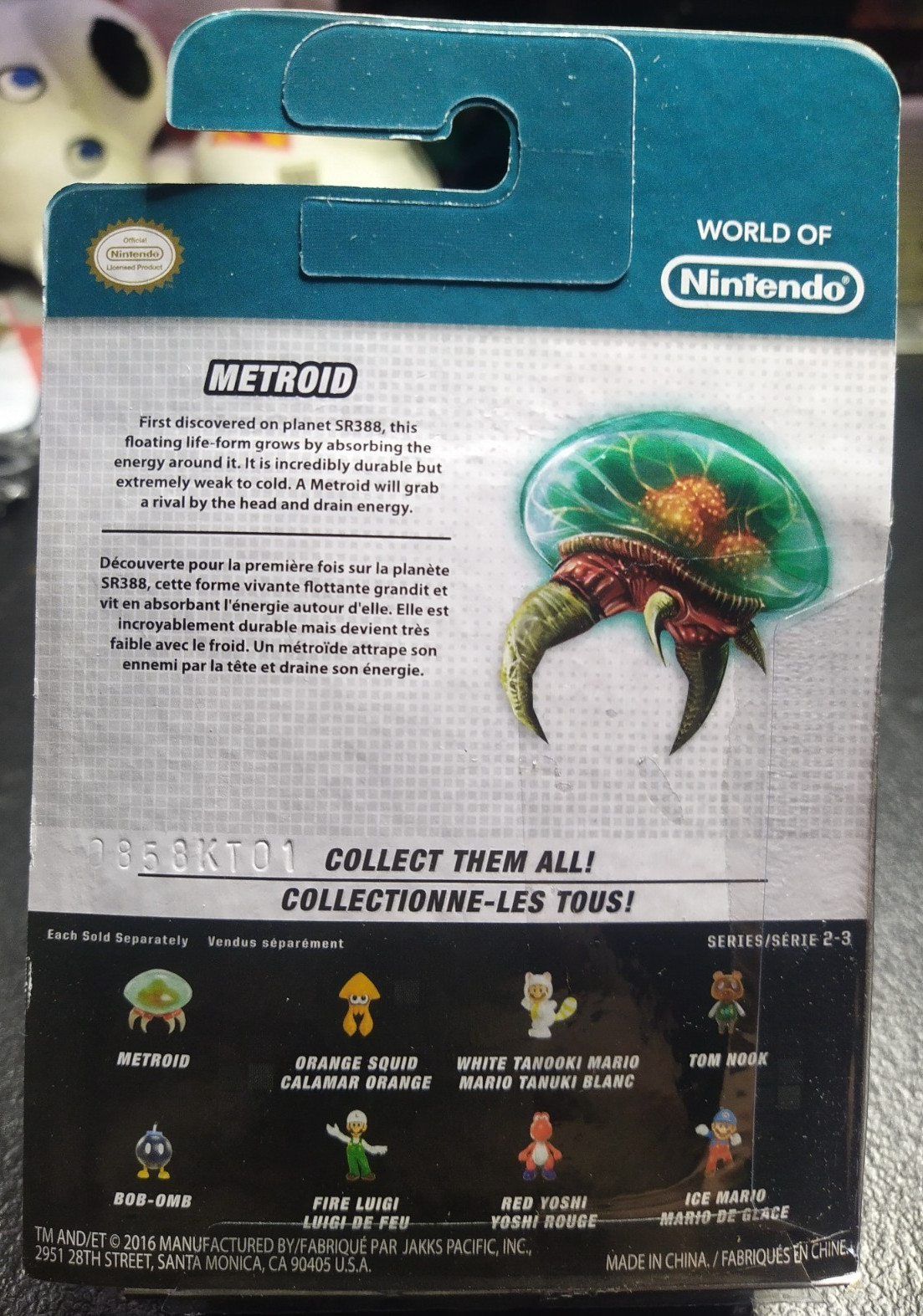 Jakks Pacific World Of Nintendo Metroid Prime 3 Corruption 2.5” Figure