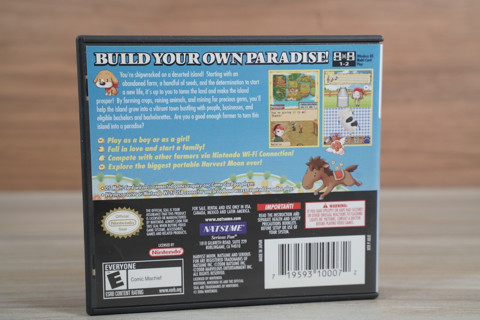 Harvest Moon DS: Island of Happiness (Nintendo DS, 2008) ~ CIB Complete in Box!!