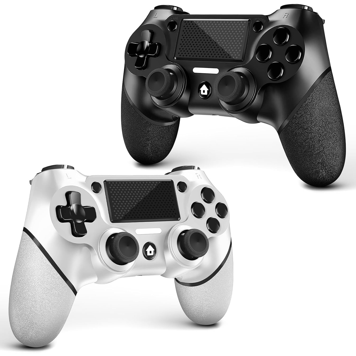 Two Pack PS4 Controllers – Ergonomic Wireless Design with USB-C Cable Included
