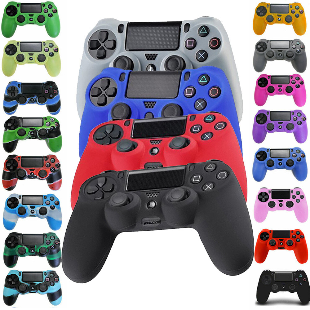 Camo Silicone Rubber Skin Case Gel Cover Grip for Playstation 4 PS4 Controller