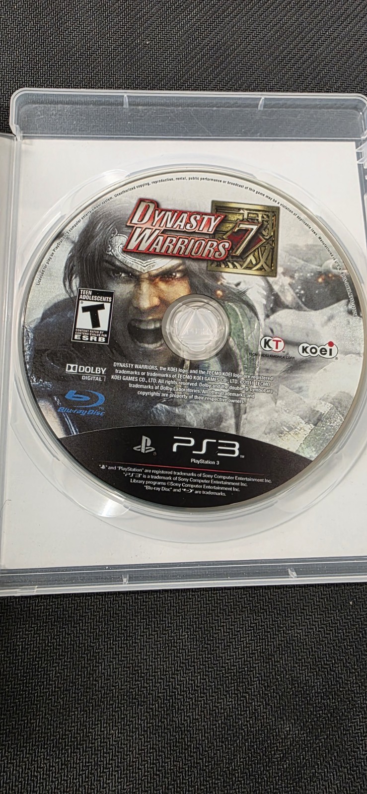 Dynasty Warriors 7 PlayStation 3 Complete Disc IS MINT