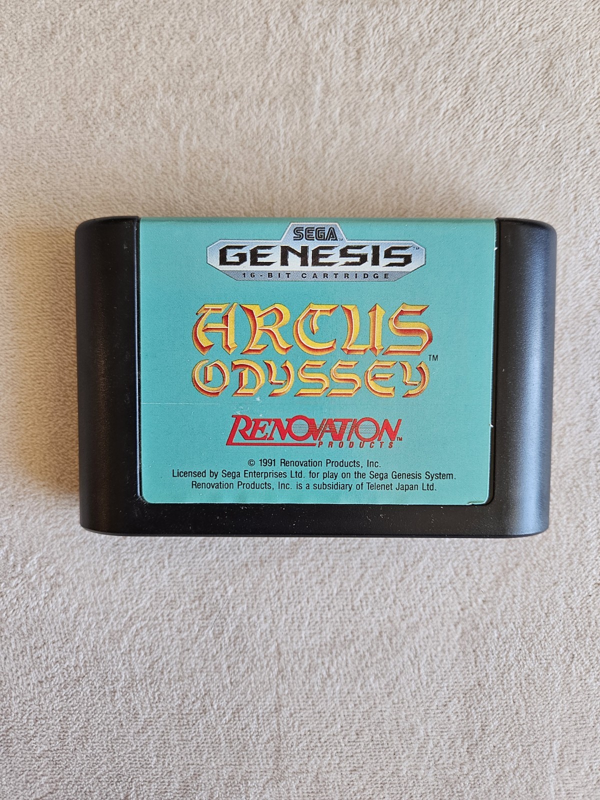 ARCUS ODYSSEY SEGA GENESIS COMPLETE IN BOX VERY GOOD CONDITION