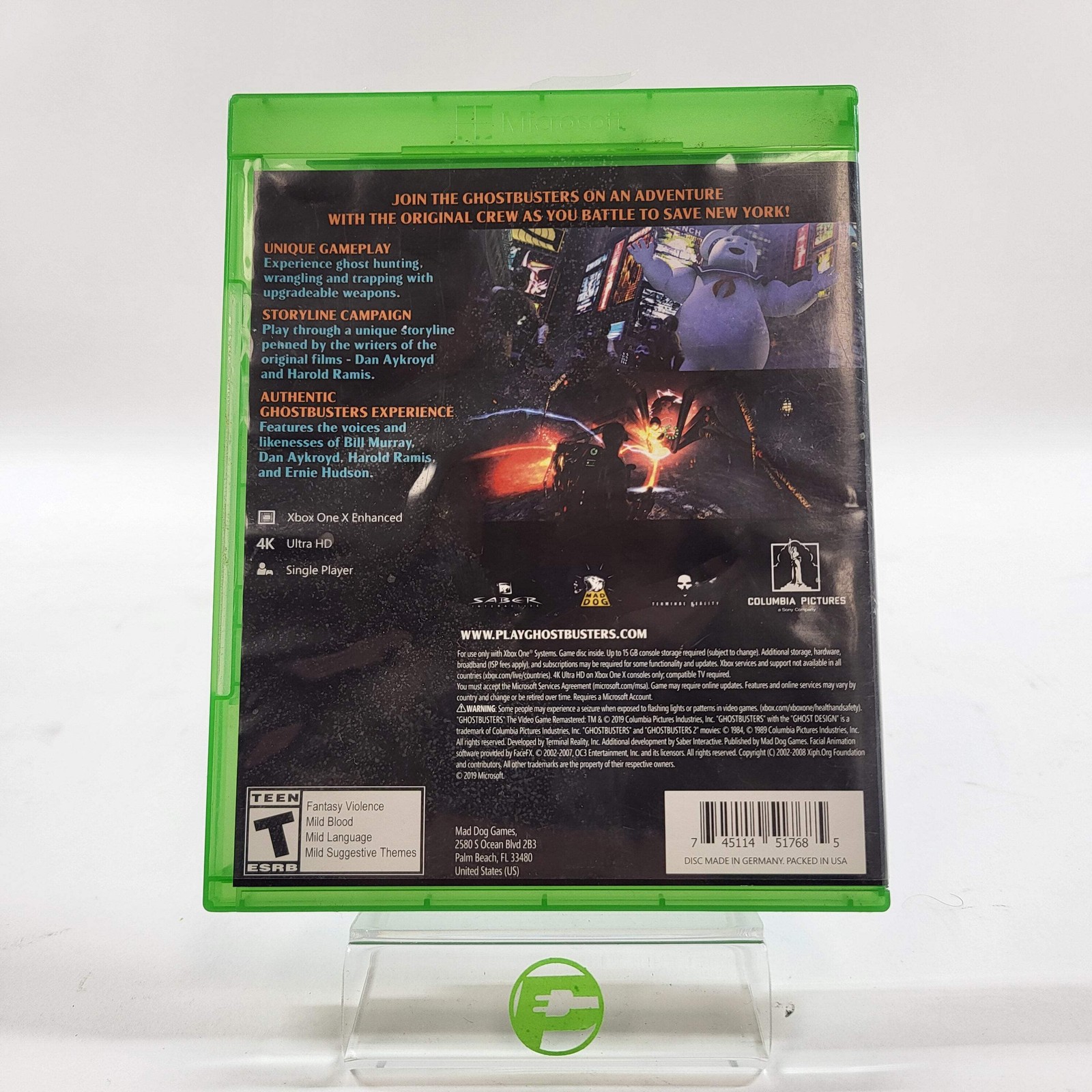 Ghostbusters: The Video Game Remastered (Microsoft Xbox One, 2019)