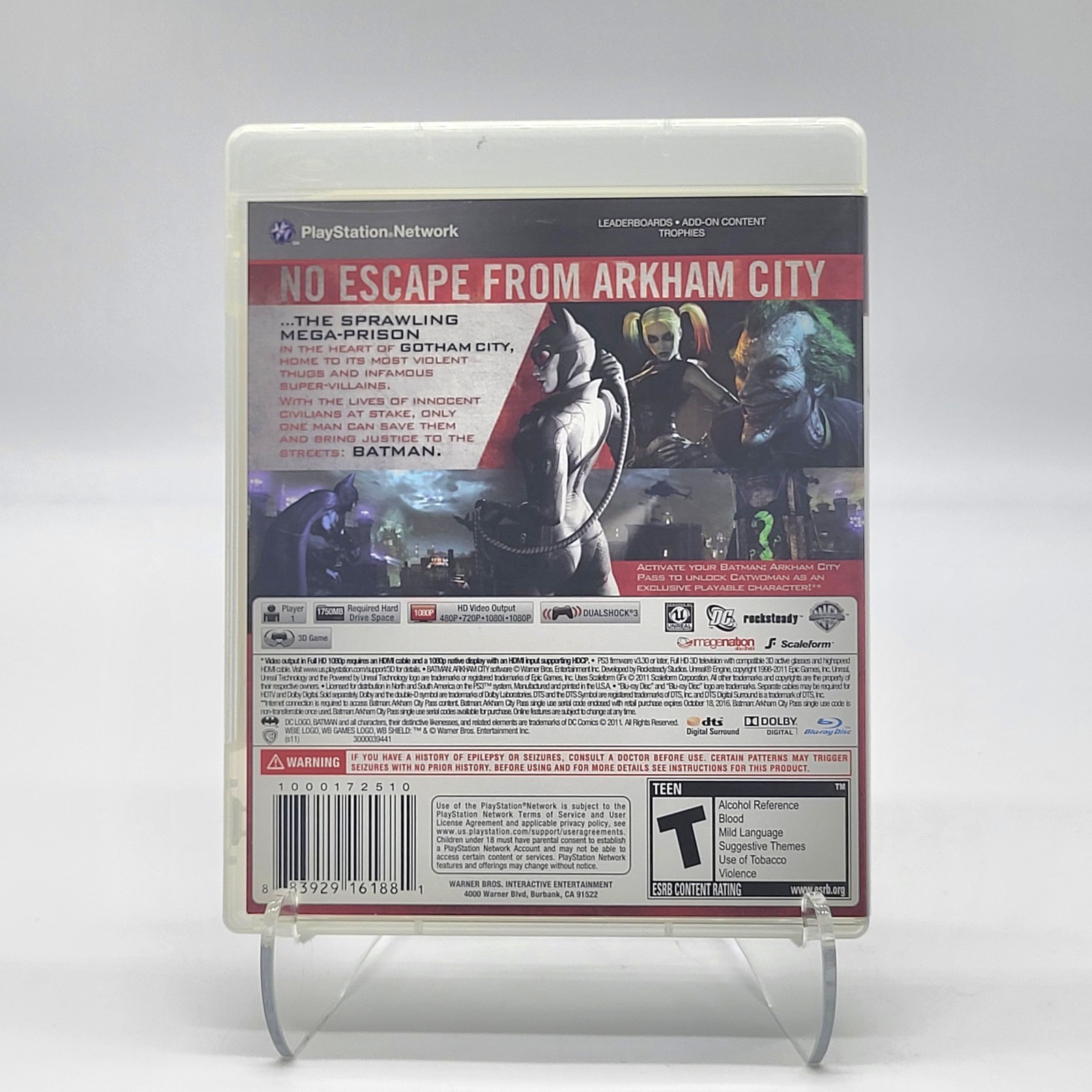 Batman Arkham City PS3 Original Case Inserts Included