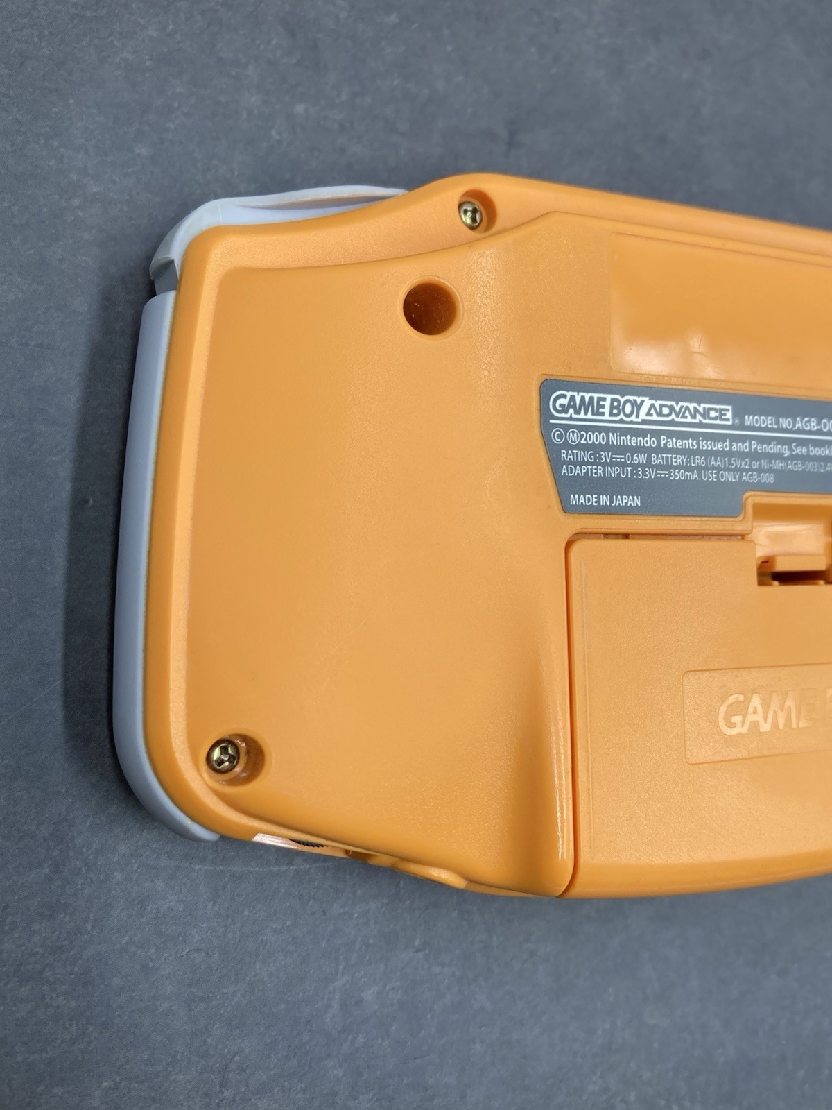 Nintendo Game Boy Advance AGB-001 Console Orange tested 0707-403