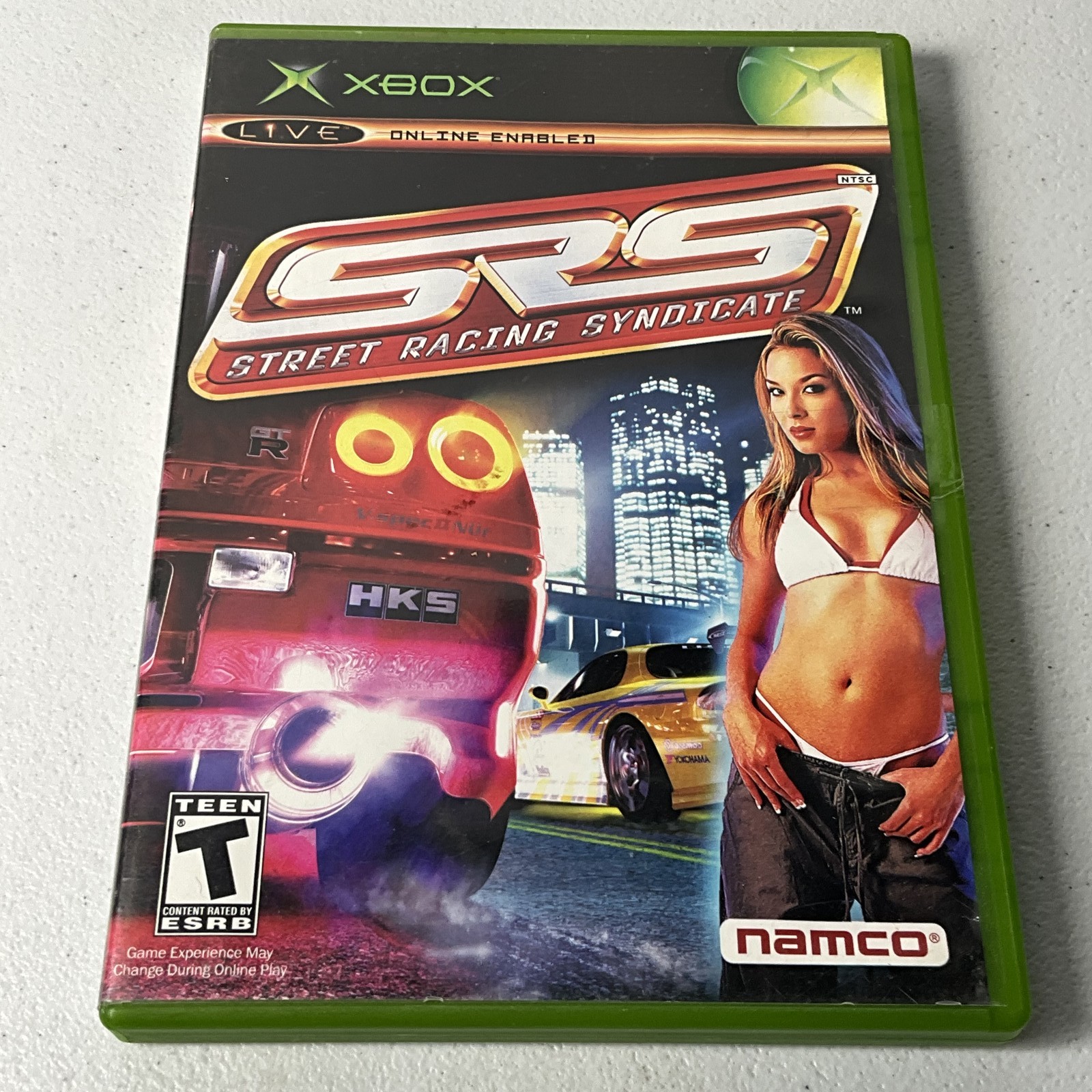 SRS Street Racing Syndicate Microsoft Xbox Original Video Game Namco Racing T