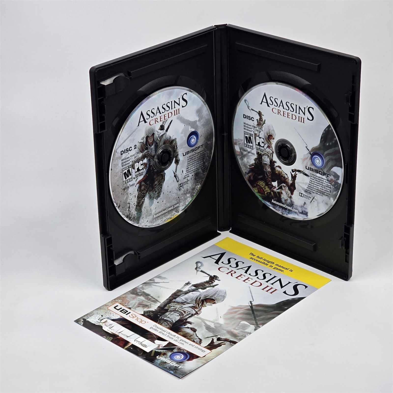 Assassin’s Creed III 3 (PC DVD-ROM) CIB COMPLETE with Key
