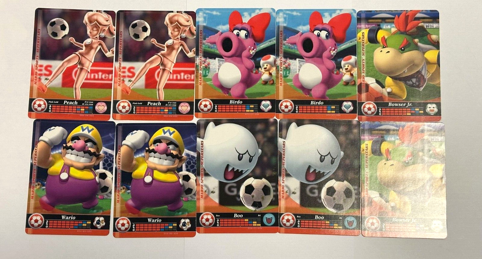 Nintendo 3DS Mario Sports Superstars Amiibo 22 Card Lot Soccer Never Scanned