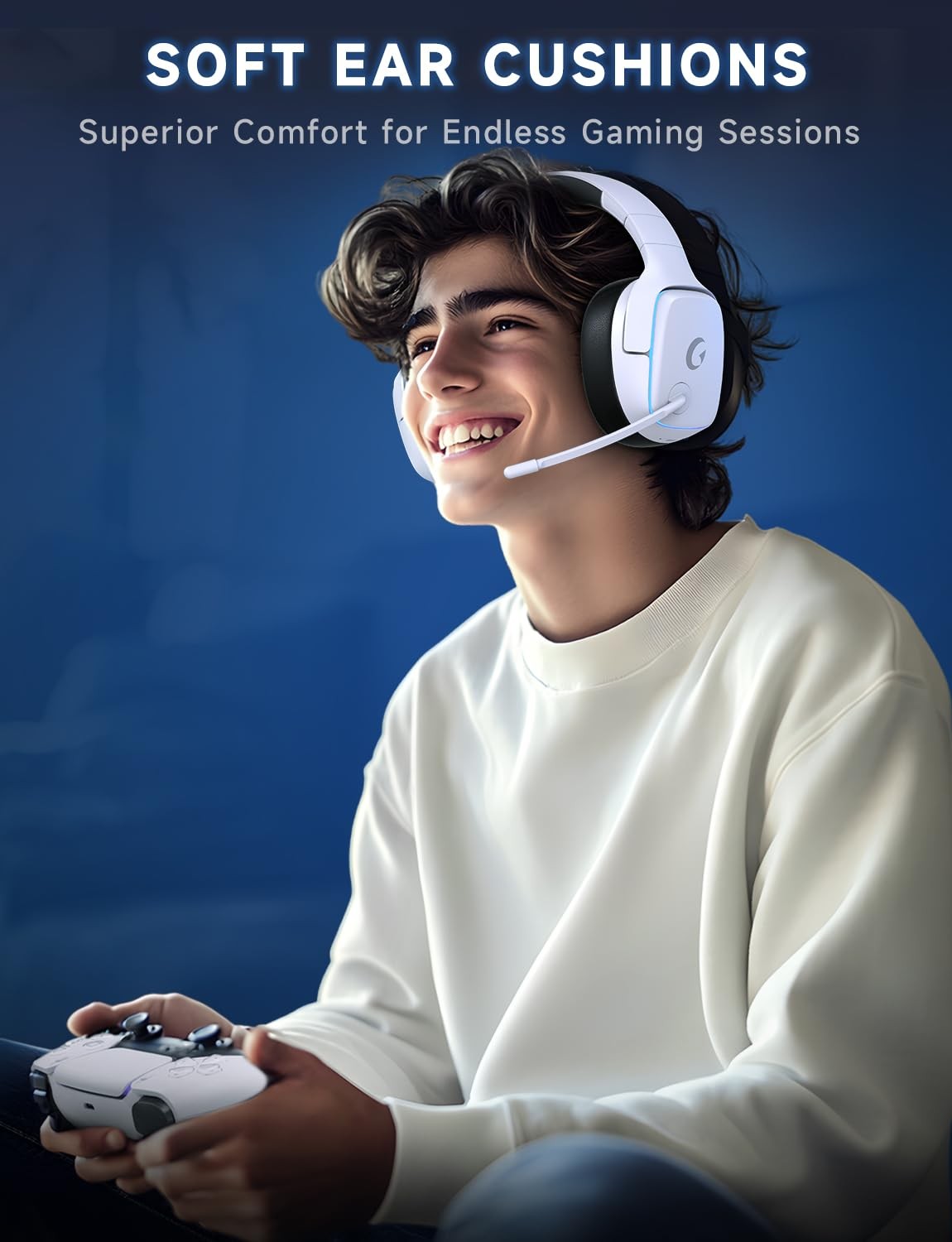 2.4GHz Wireless Gaming Headsets for PS5, PS4, PC, Switch – Bluetooth 5.3 Gami…