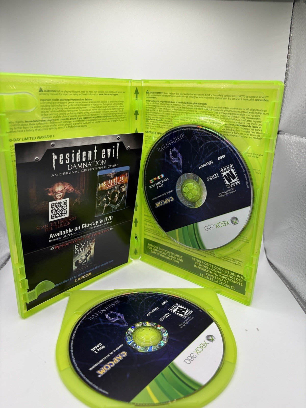 Resident Evil 6 (Microsoft Xbox 360, 2012) CIB, Tested & Working