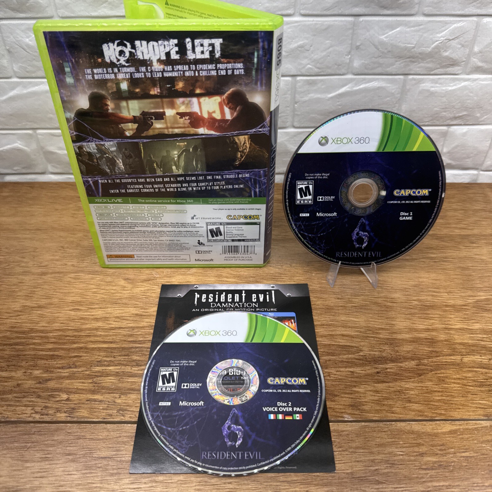 Resident Evil 6 (Microsoft Xbox 360, 2012) Refurbished Tested Free Shipping