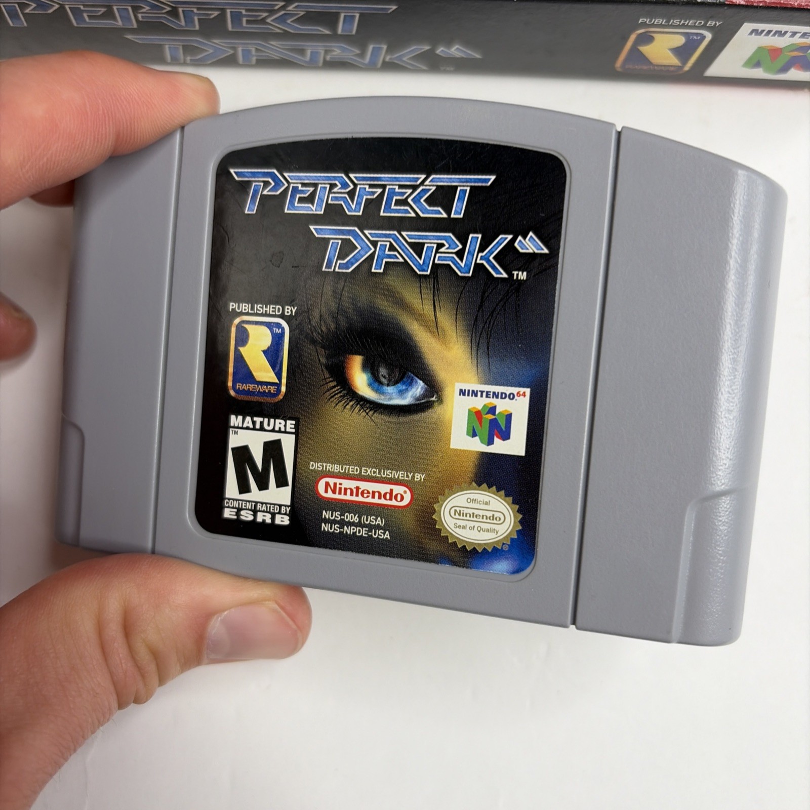 Perfect Dark N64 Nintendo 64 In Original Box Authentic! Good Condition!