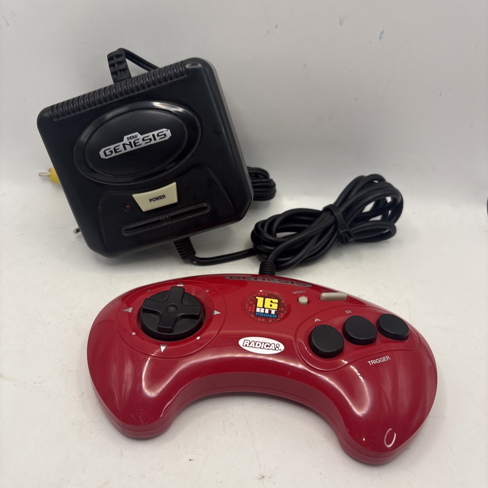 Radica Sega Genesis Mini Plug Play TV Games Console 16 Bit Red Controller Vol 2