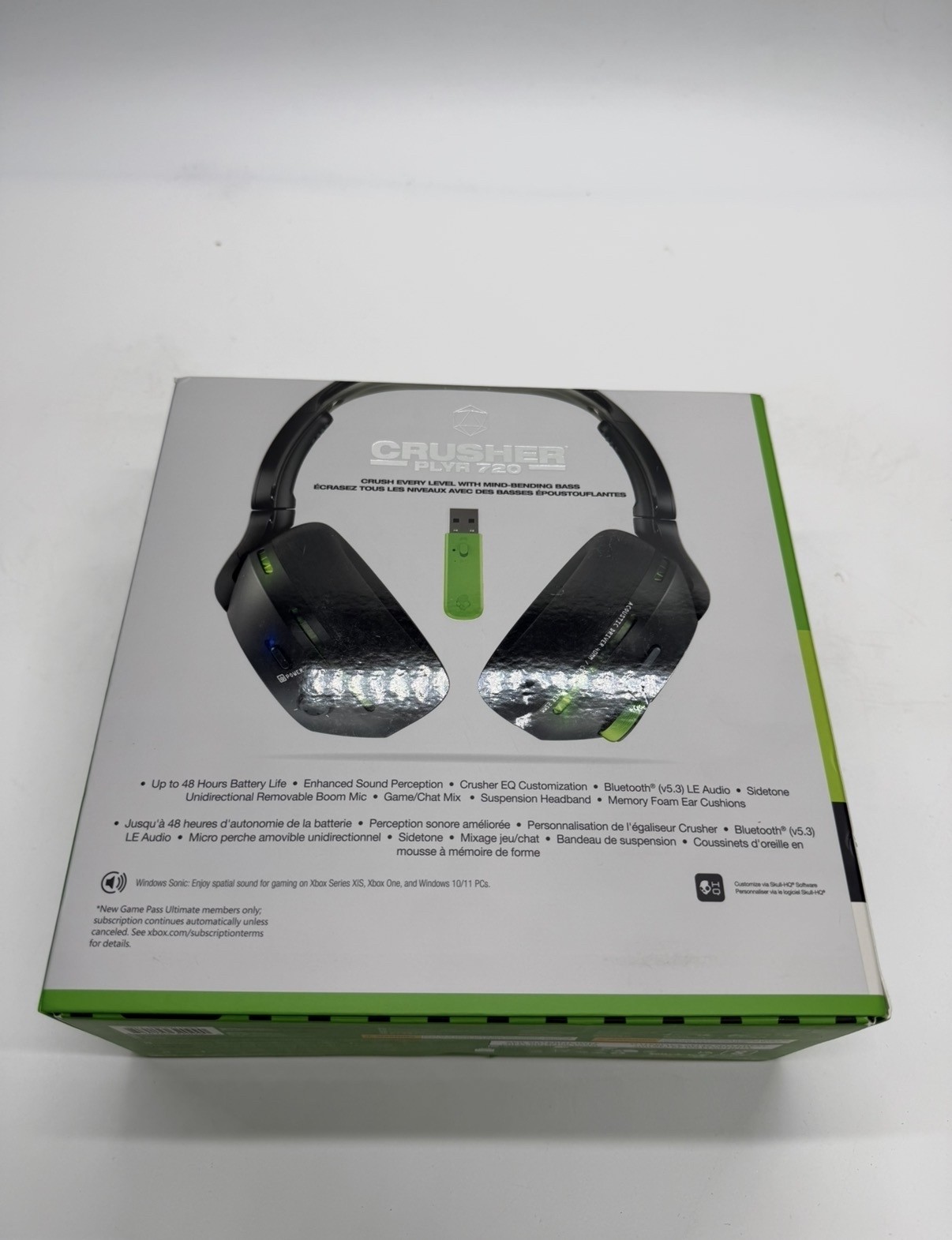 Skullcandy Crusher PLYR 720 Wireless Gaming Headset for Xbox – Brand New