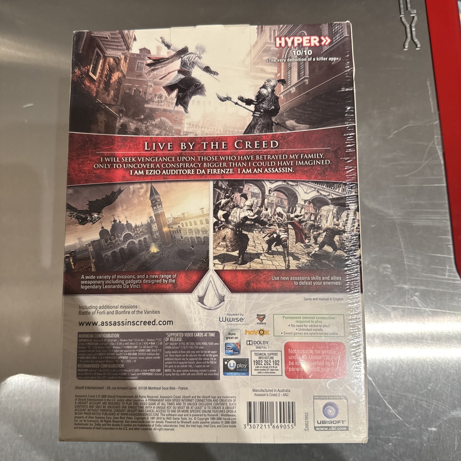 Assassin’s Creed 2 White Edition PC 2009 Reg 4 New Sealed