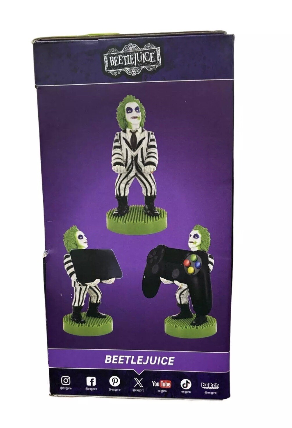 Beetlejuice PS3 PS4 PS5 XBOX NES TV Controller Stand Mobile Smart Phone Holder