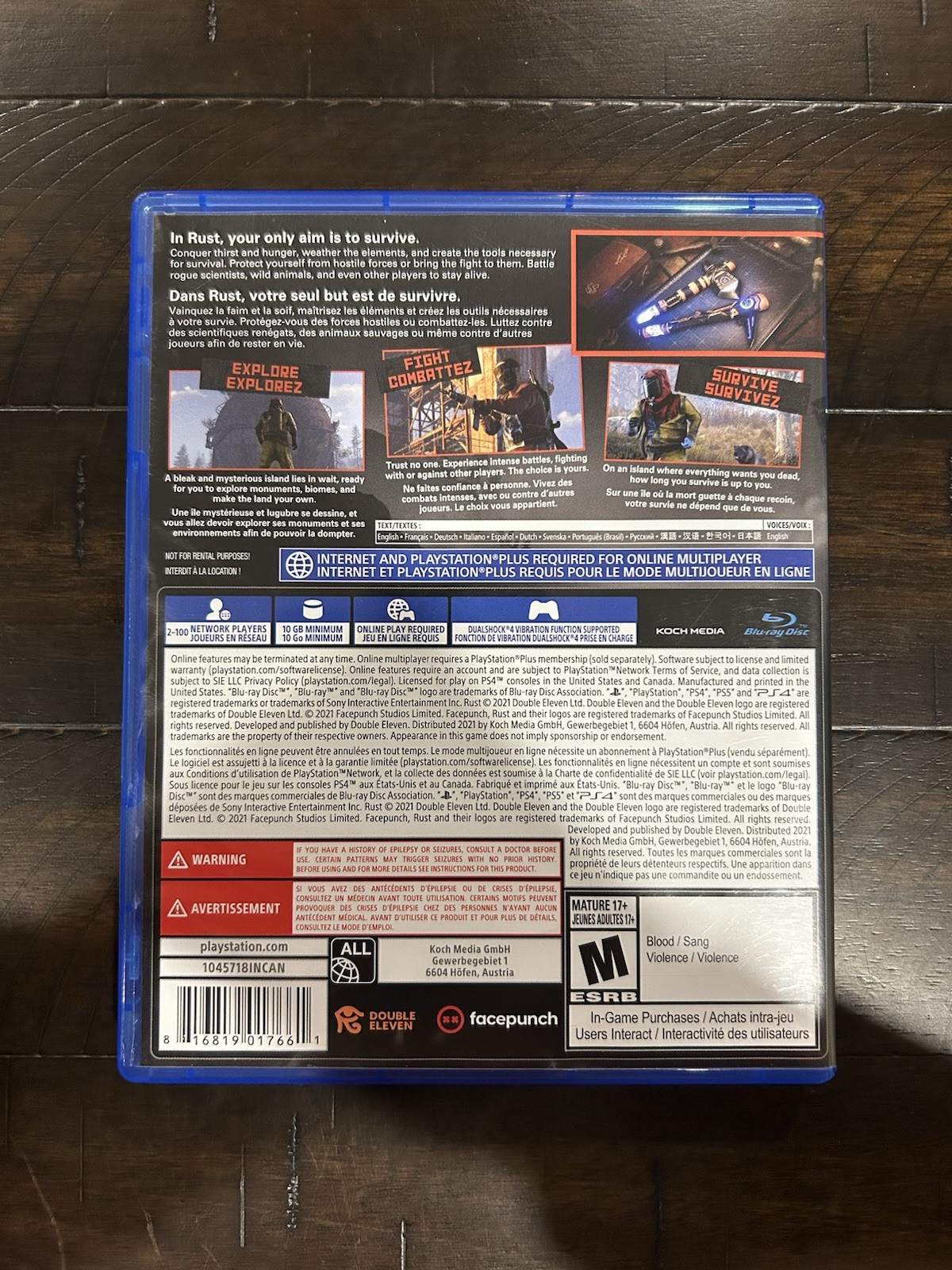 Rust – Console Edition (Sony Playstation 4/PS4) – COMPLETE/CIB