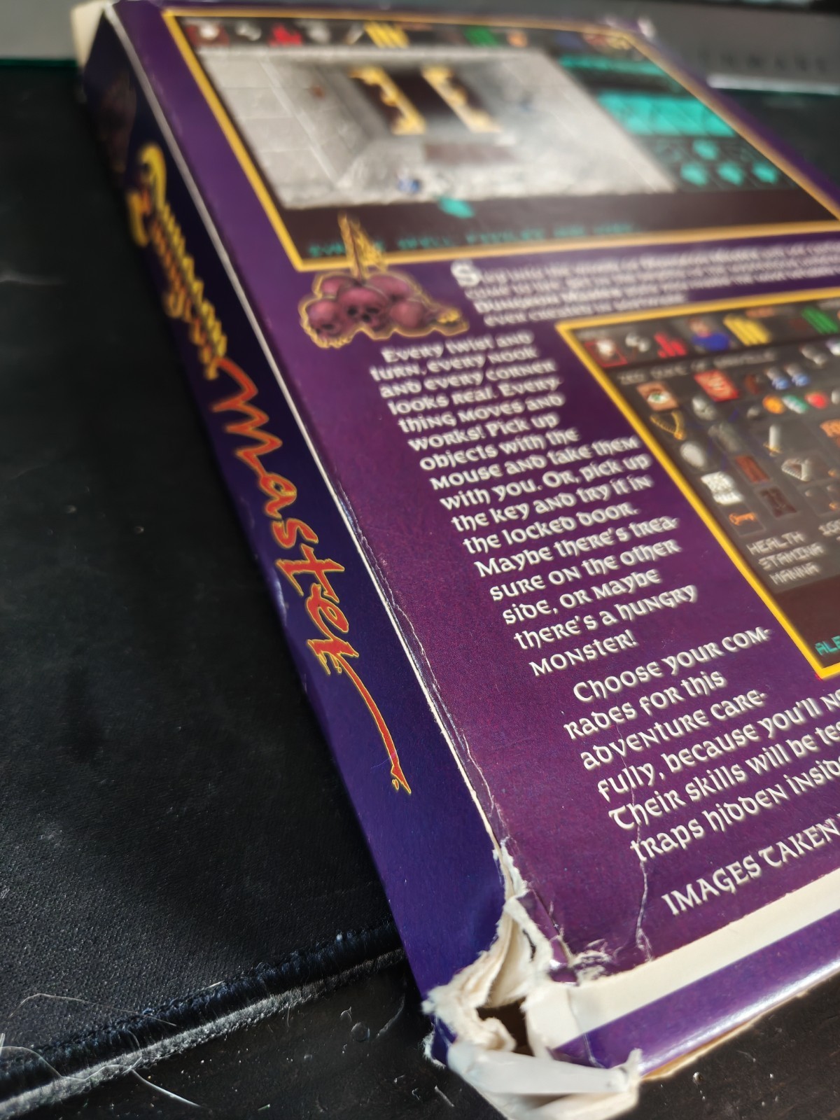 DUNGEON MASTER AMIGA GAME W/ BOX + PAPERS CLASSIC COMPUTER SEE PICS
