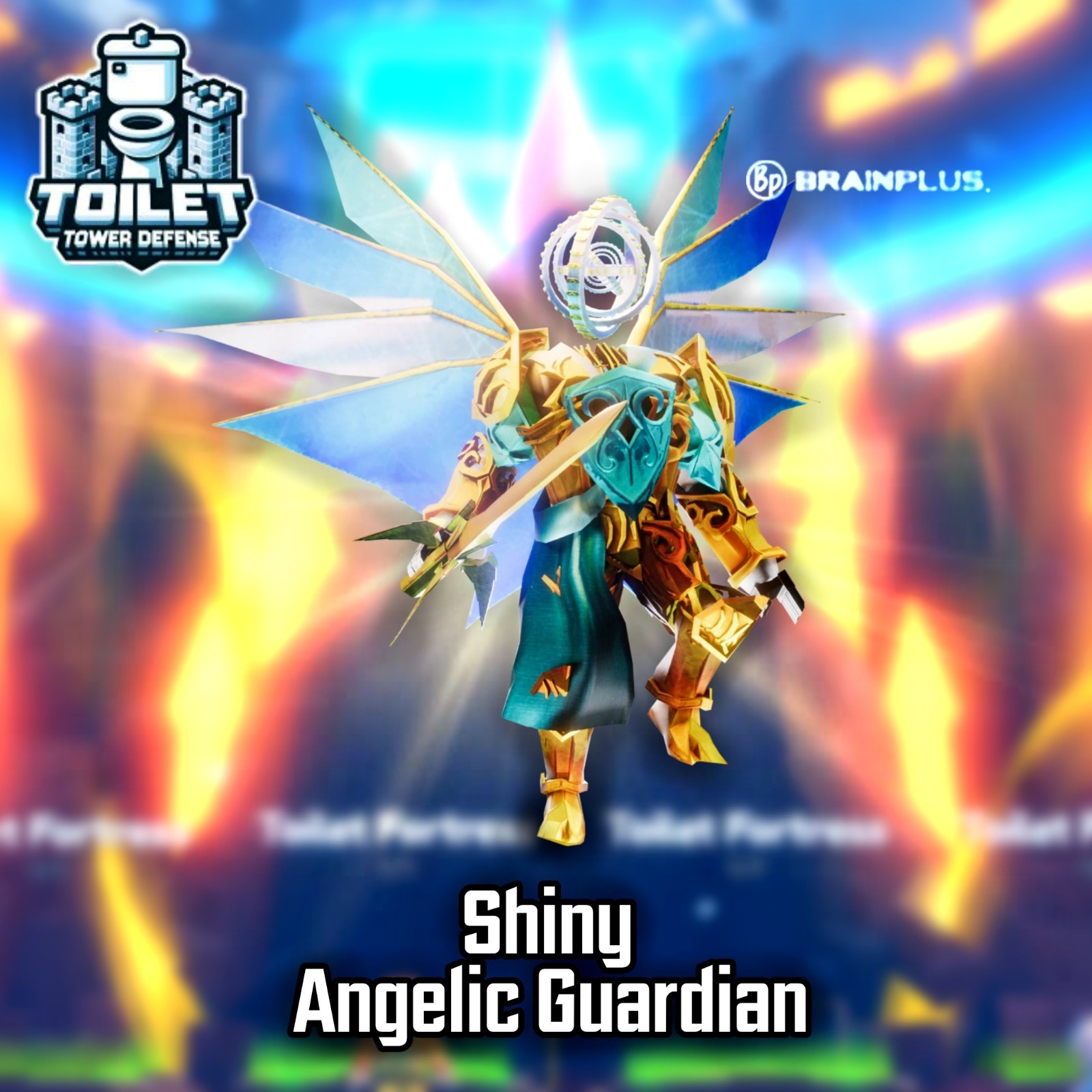 Shiny Angelic Guardian – Toilet Tower Defense – TTD Unit – ULTIMATE – TTD