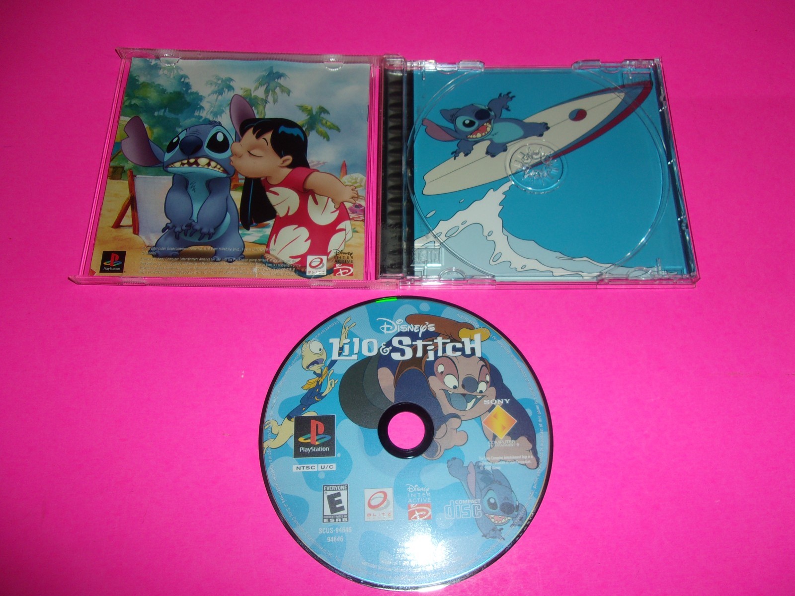 Disney’s Lilo & Stitch Sony PlayStation 1 PS1 Game Complete Tested Black label