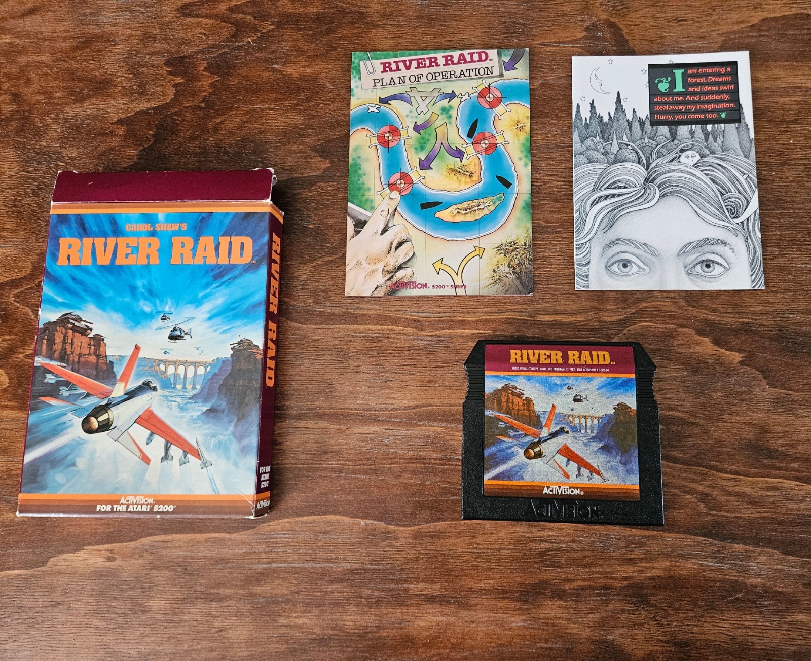 Activision Keystone Kapers & River Raid Atari 5200 Lot