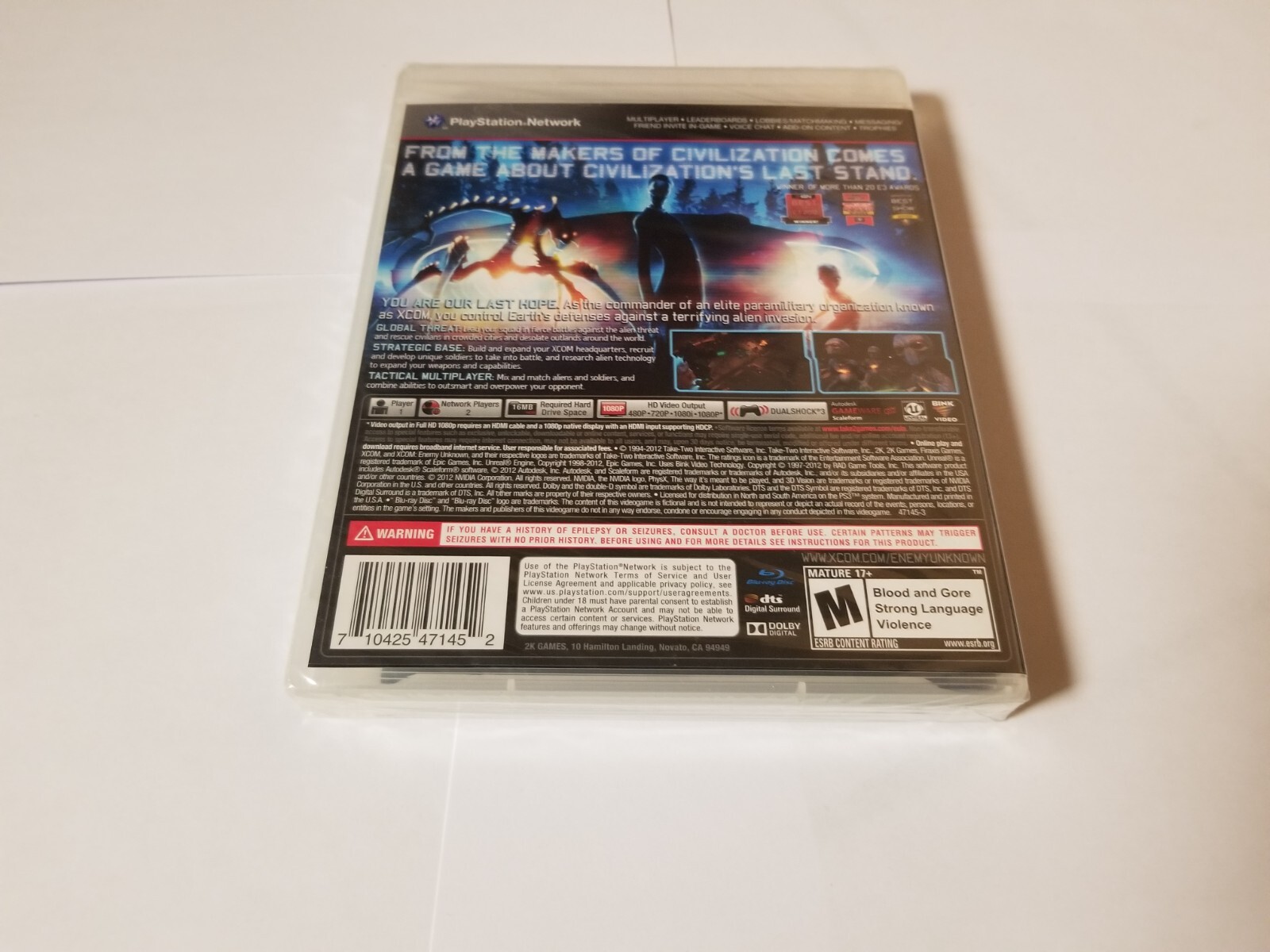 XCOM Enemy Unknown Sony Playstation 3 new ps3