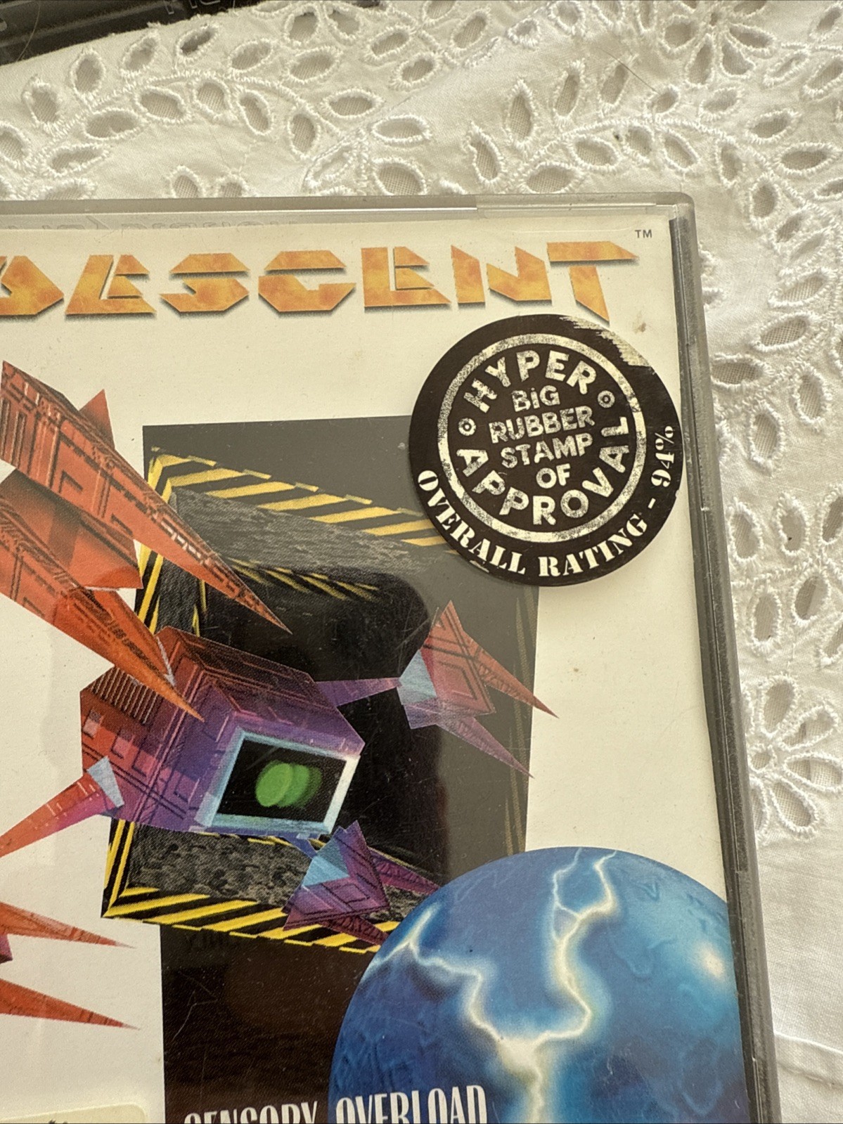 1996 Interplay Productions Descent PS1 PlayStation Game + Manual