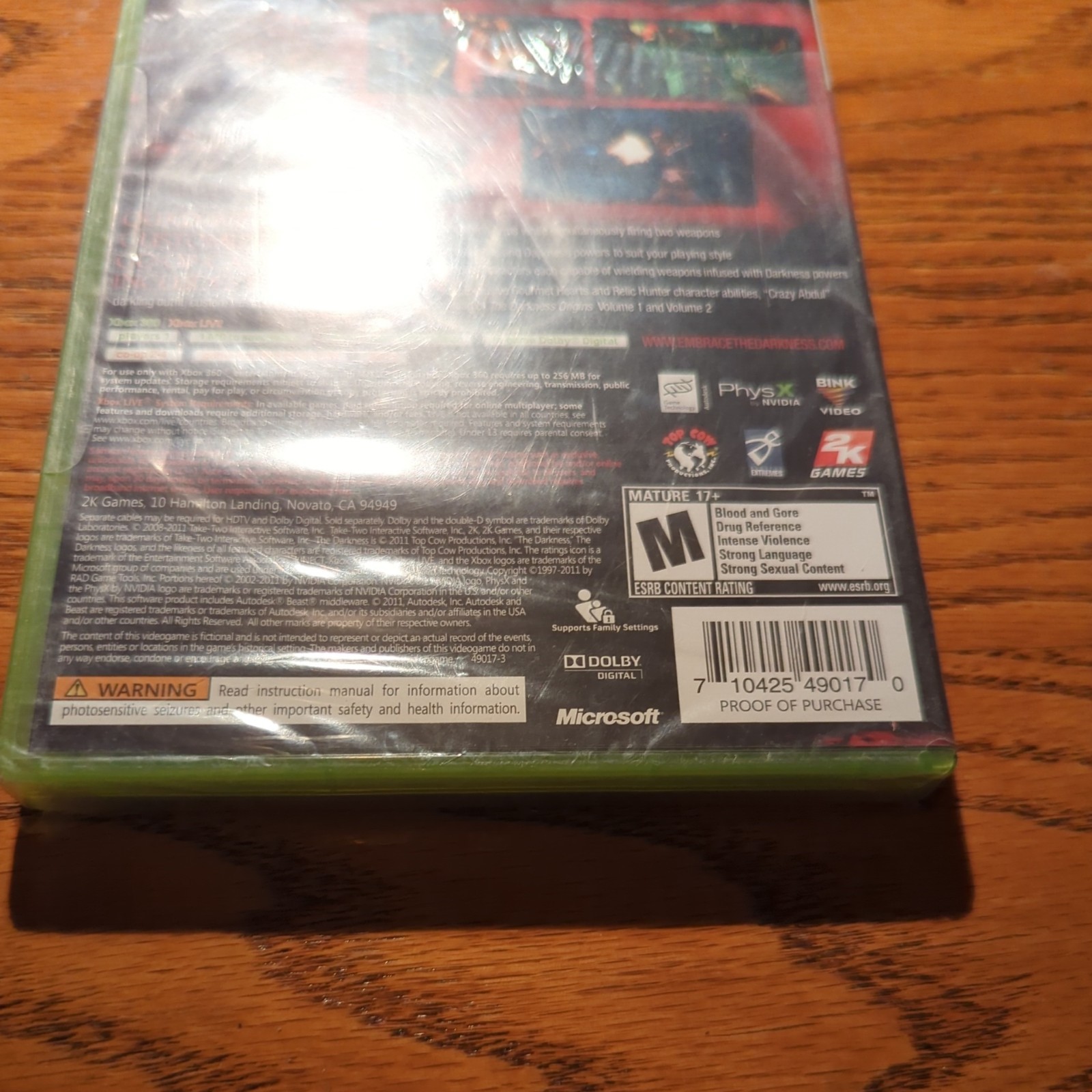 The Darkness II — Limited Edition (Microsoft Xbox 360, 2012)