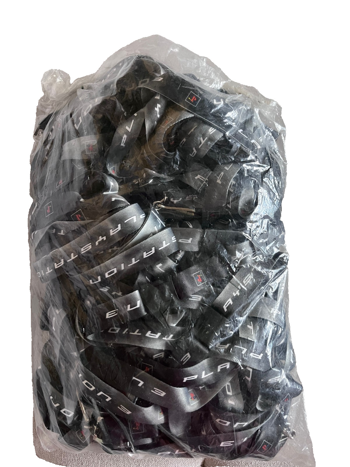 50 VINTAGE Official Sony PlayStation 3 PS3 Gray Lanyard Wholesale Bulk Lot Promo
