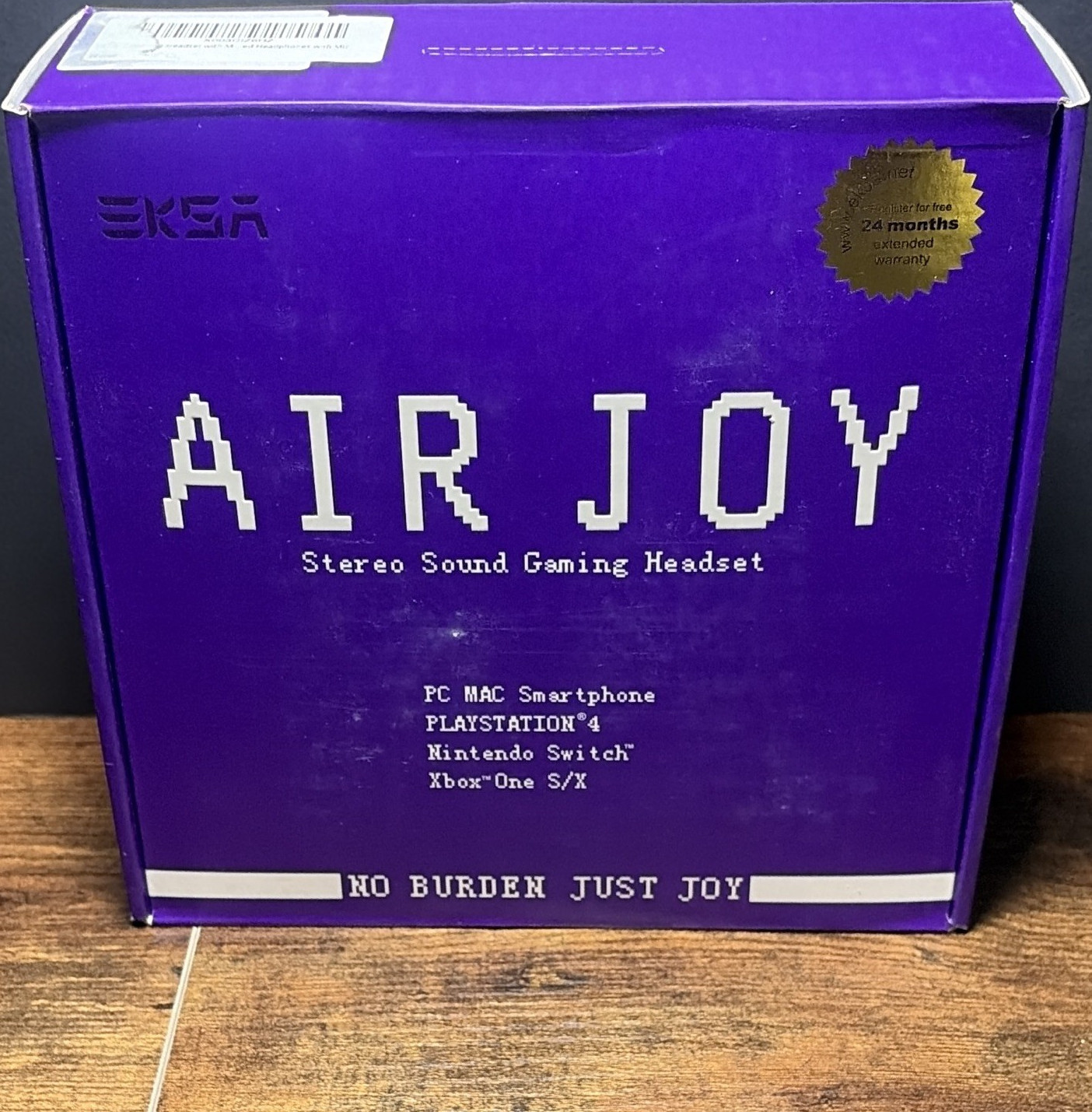 EKSA Air Joy Stereo Sound Gaming Headset Black 3.5mm Jack Boom Mic